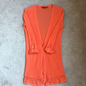 Etcetera thin coat length sweater